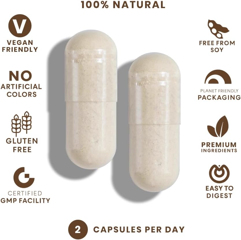 Feelgood Company Sea Moss Bladderwrack with Burdock Root Supplement, High Absorption, 60 Vegan Capsules, Plant-Based Superfood for Thyroid Support