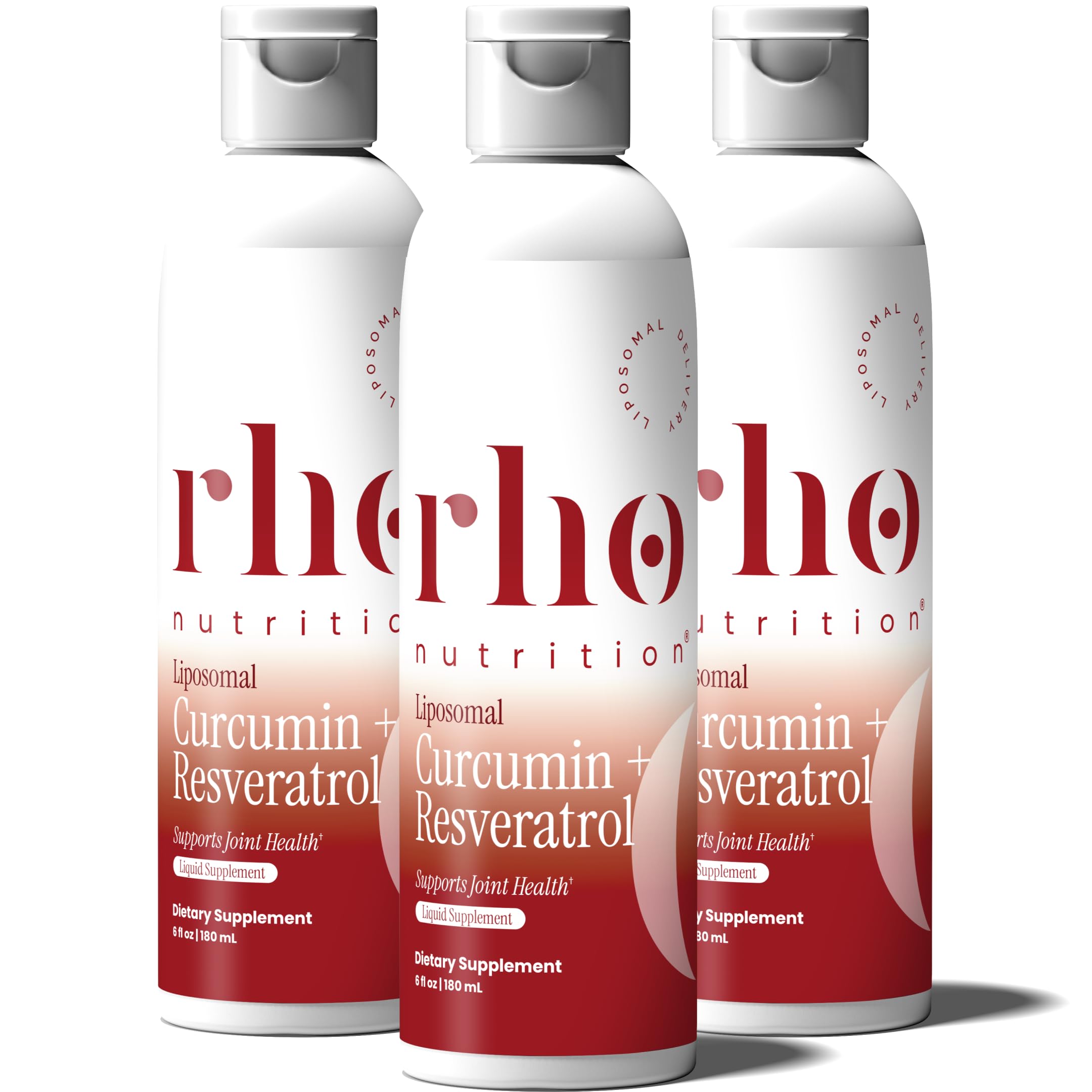 Rho Nutrition Liposomal Curcumin + Resveratrol (1 Pack) – Ultra High Absorption Liquid Curcumin Supplement – Promotes Joint Comfort, Mobility, Cellular Health and Overall Well-Being