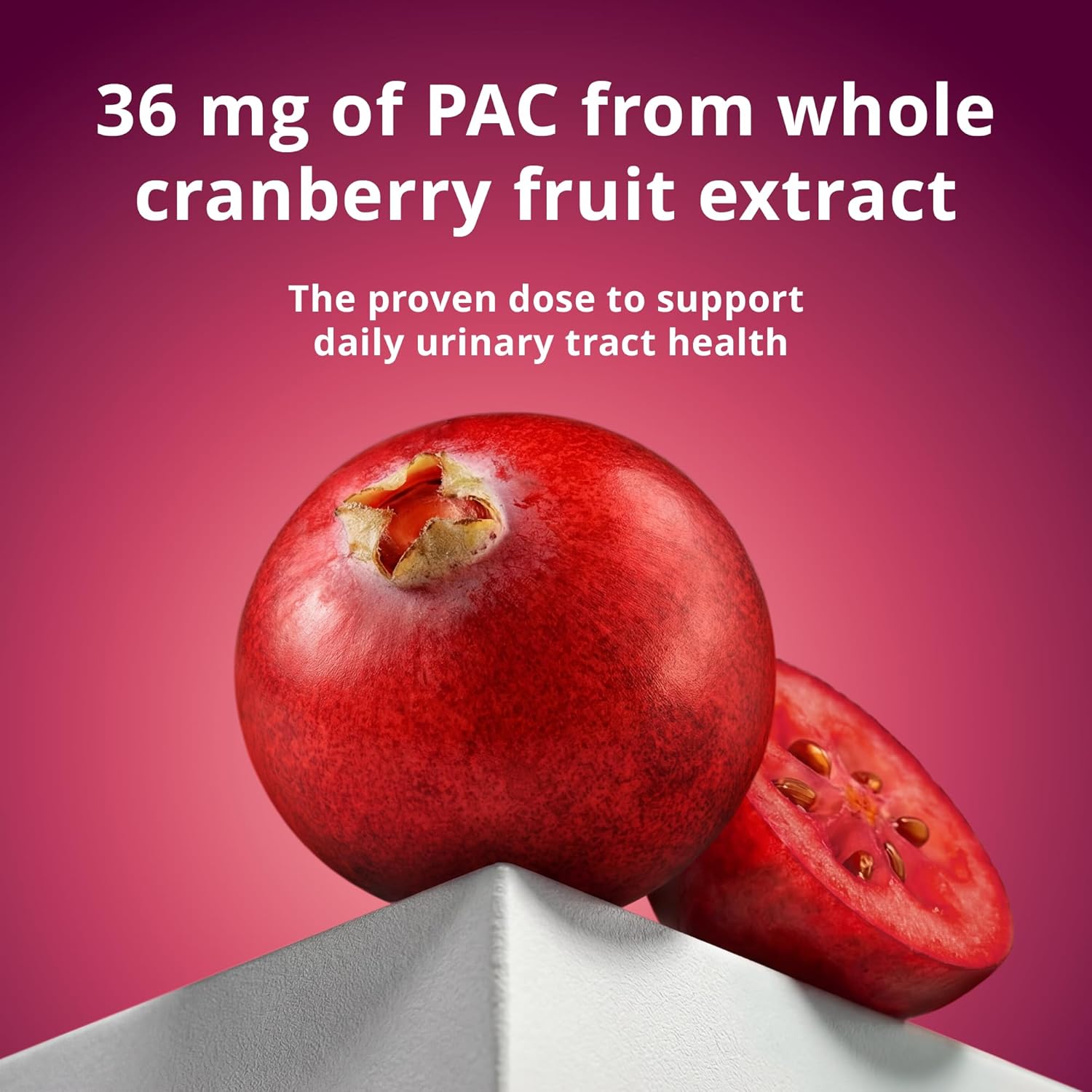 Solv Wellness Urinary Health 36 mg Cranberry PAC – Whole Cranberry Fruit Extract, Daily Urinary Tract Health Support, 30 Capsules